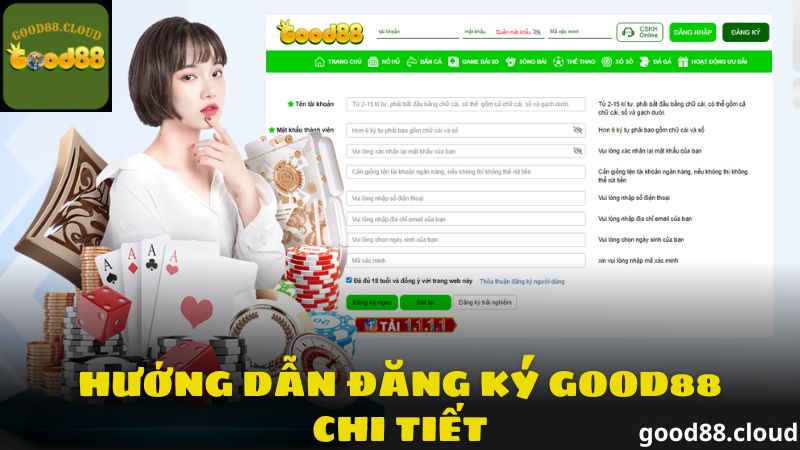 Hướng dẫn đăng ký Good88 chi tiết